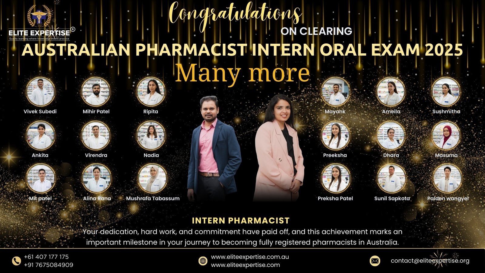 intern pharmacy oral result